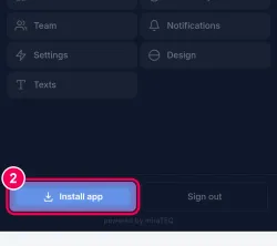 Tap „Install app“