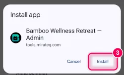 Tap „Install“