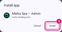 Tap „Install“