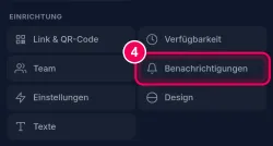 „Benachrichtigungen“ öffnen