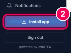 Click „Install app“