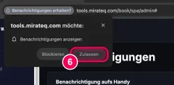 „Zulassen“ klicken