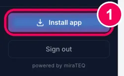 Tap „Install app“