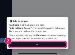 Tap „OK“