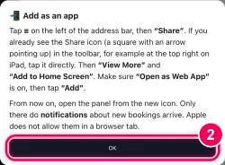 Tap „OK“