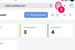Oben auf „Teilen“ tippen