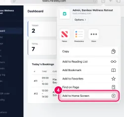 Tap „Add to Home Screen“