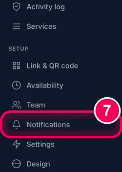 Tap „Notifications“