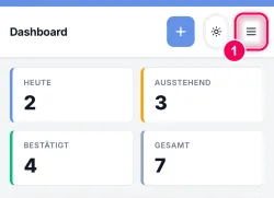 Menü öffnen