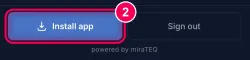 Tap „Install app“