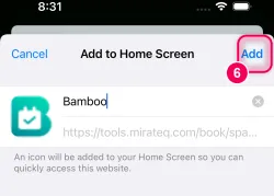 Tap „Add“