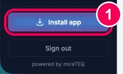 Click „Install app“