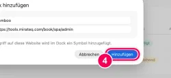 „Hinzufügen“ bestätigen