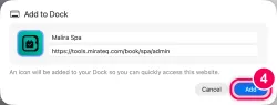 Confirm with „Add“