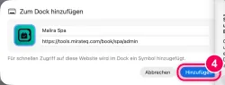 „Hinzufügen“ bestätigen