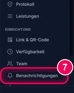 „Benachrichtigungen“ öffnen