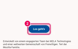 Auf „Los geht’s“ tippen