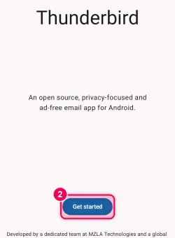 Tap 'Get started'