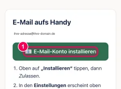 Auf den grünen Knopf tippen
