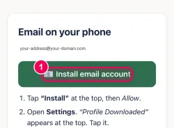 Tap the green button