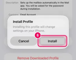 Tap “Install” again