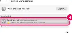 Double-click the entry