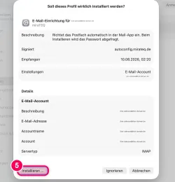 „Installieren …“ klicken