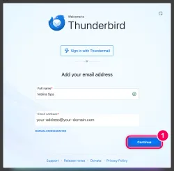 Enter your name and email address
