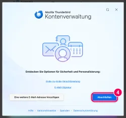 „Abschließen“ klicken