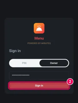Enter your password and sign in