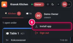 Tap 'Install app'