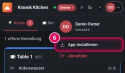 „App installieren“ antippen