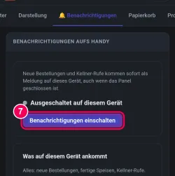 Einschalten