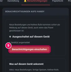 Einschalten