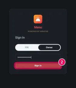 Enter your password and sign in