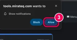 Press 'Allow'