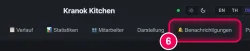 „Benachrichtigungen“ öffnen