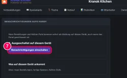 Einschalten