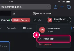 Tap 'Install app'