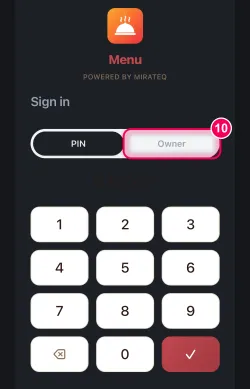 Tap 'Owner' once more
