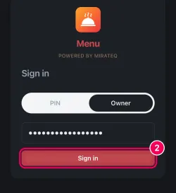 Enter your password and sign in