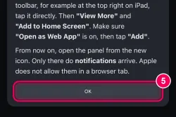Tap 'OK'