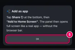 Tap 'OK'