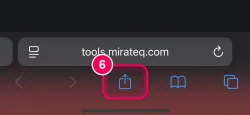 Tap 'Share' at the bottom