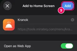Tap 'Add'