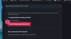 Einschalten
