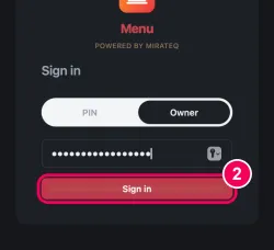 Enter your password and sign in
