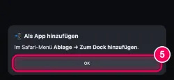 „OK“ klicken