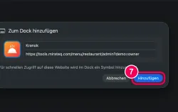 Mit „Hinzufügen“ bestätigen