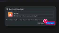 Mit „Hinzufügen“ bestätigen